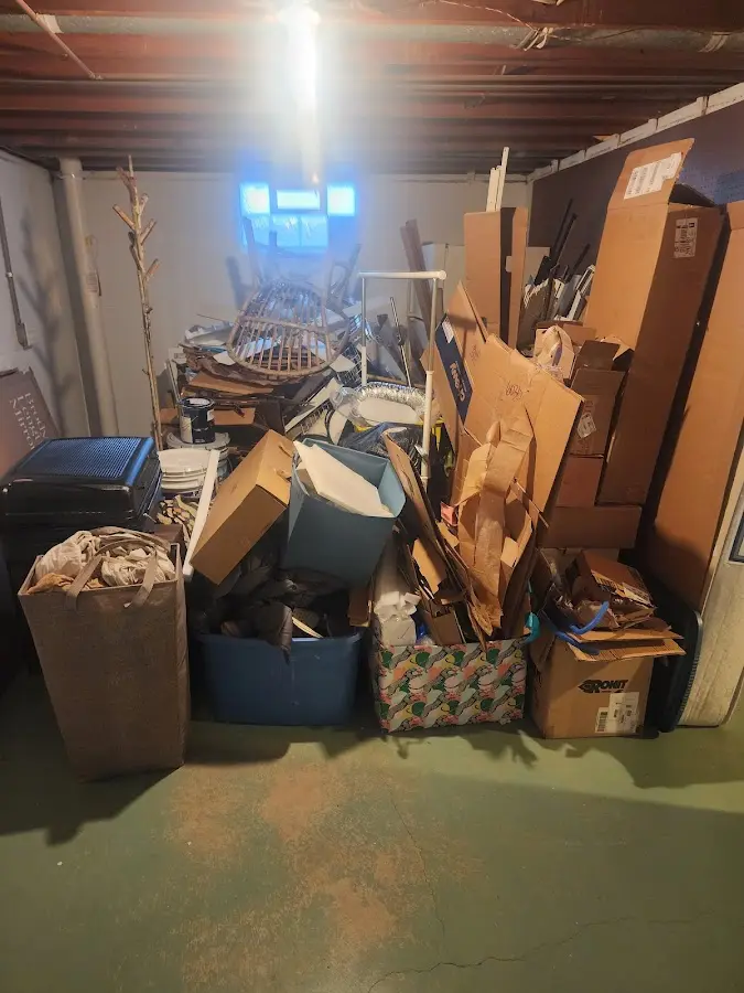 Roll-off dumpster container at job site for Concrete Dumpster Rental in Ballenger Creek